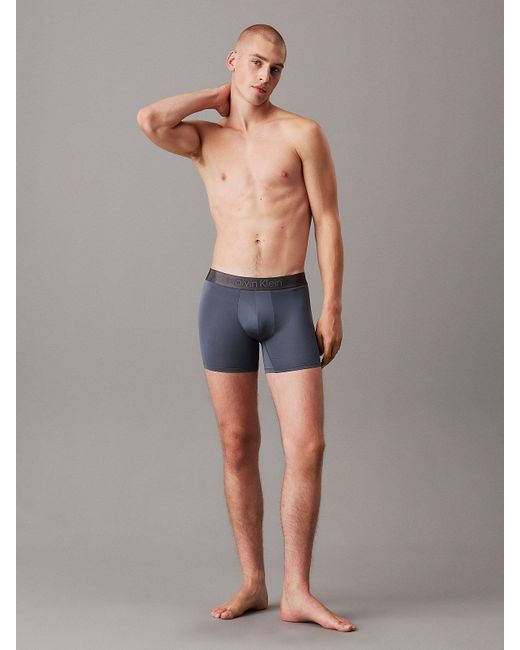Lot De 3 Boxers Longs Calvin Klein pour homme en coloris Blue