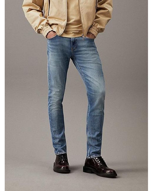 Slim Jeans Calvin Klein de hombre de color Blue