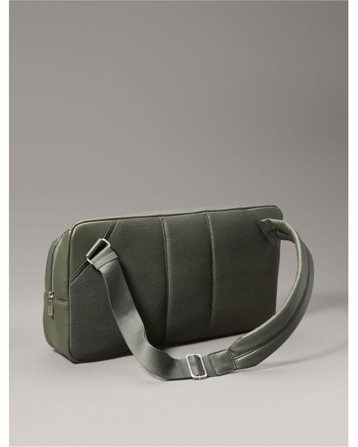 Calvin Klein Gray Refined Oversized Sling Bag for men