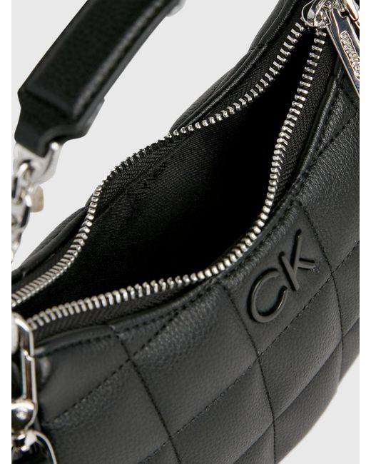 Calvin Klein Black Mini Quilted Handbag