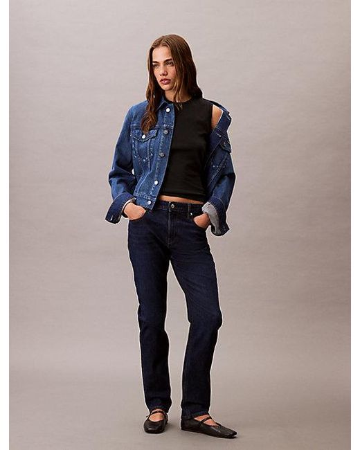 Calvin Klein Blue Jeans Mid Rise Slim Jeans