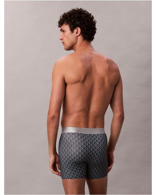 Calvin Klein Multicolor Brushed Microfiber Stretch Boxer Brief for men