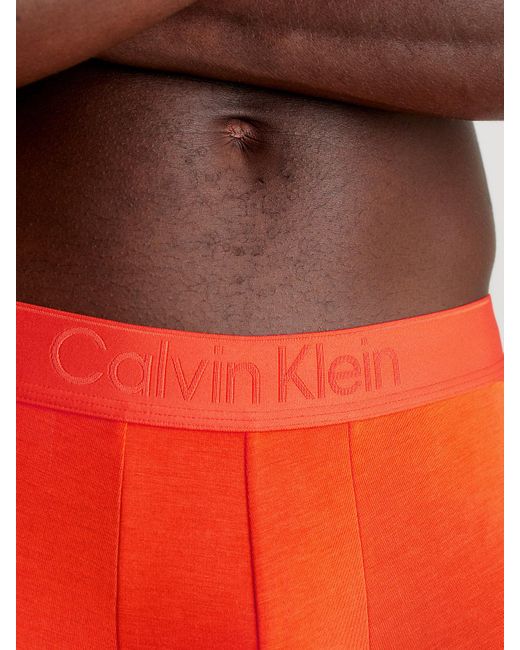 Calvin Klein Blue 3 Pack Low Rise Trunks - Ck Black for men