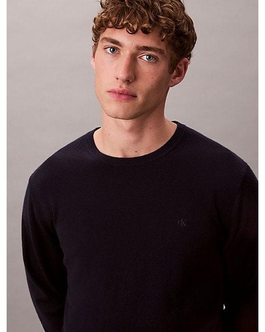 Calvin Klein Multicolor Merino Wool Classic Jumper for men