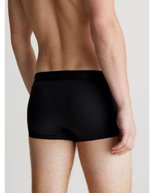 Calvin Klein Black Swim Trunks - Ck Meta Essentials for men