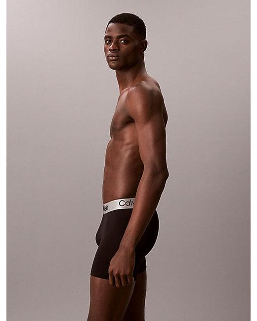 Calvin Klein Black 3 Pack Boxer Briefs Micro Stretch for men