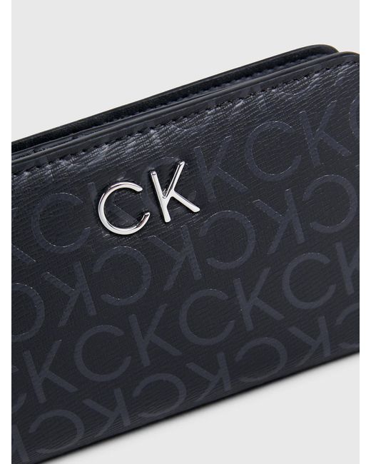 Calvin Klein Blue Logo Rfid Slimfold Wallet