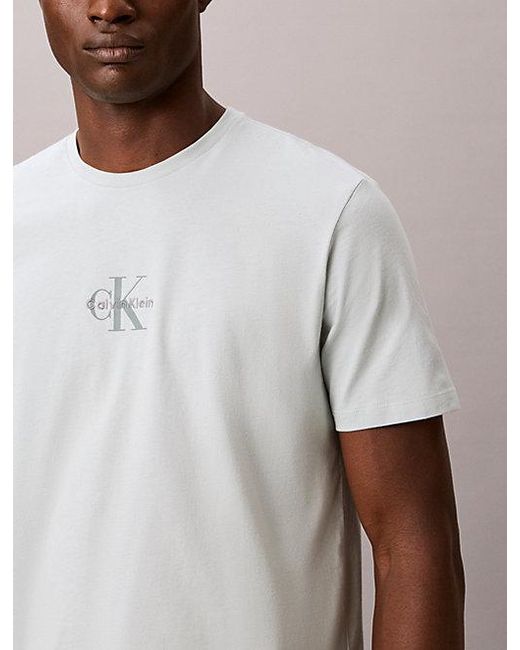 Calvin Klein Natural Jeans Monogram Logo T-Shirt for men