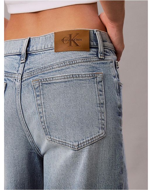 Calvin Klein Blue Calvin Klein Low Rise Baggy Jeans