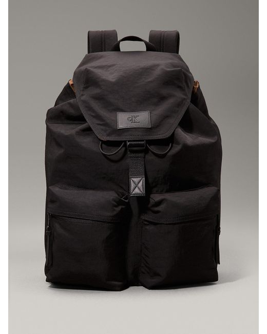 Calvin Klein Black Flap Backpack for men