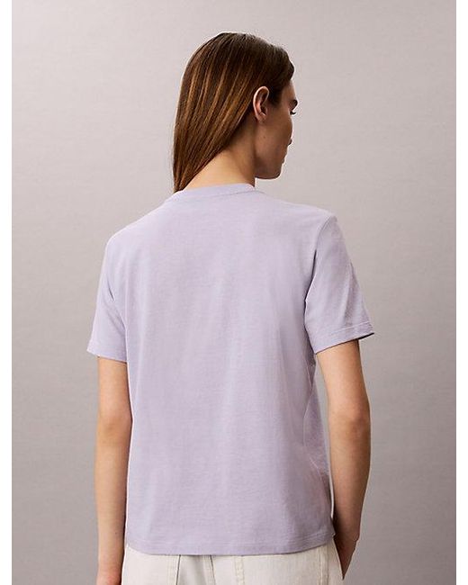 Calvin Klein Purple Jeans Logo Classic T-Shirt