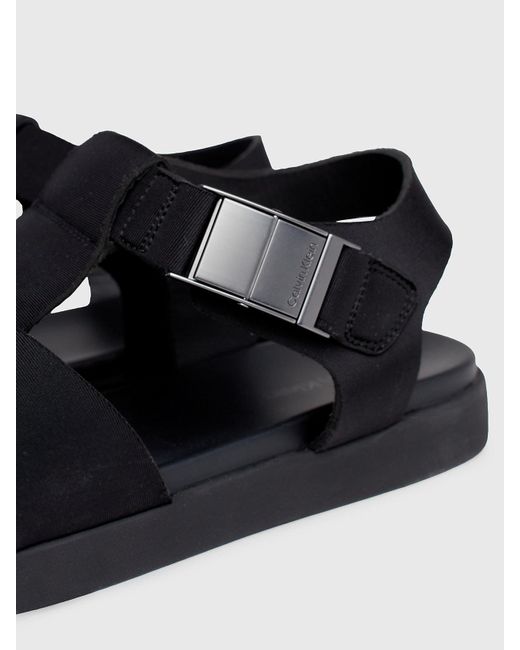 Calvin Klein White Neoprene Sandals for men