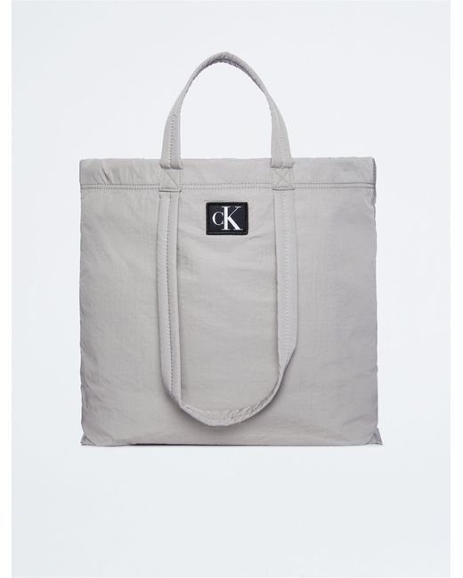 Calvin Klein Gray City Nylon Reversible Tote Bag
