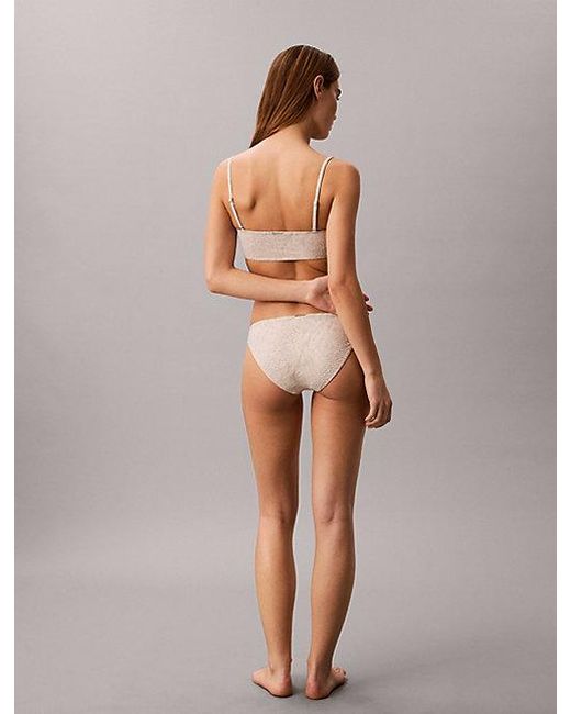 Calvin Klein Gray Bikini Bottoms Ck Essentials