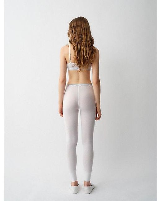 Calvin Klein White Rosalie Leggings