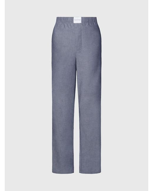 Calvin Klein Blue Pyjama Pants - Pure Cotton