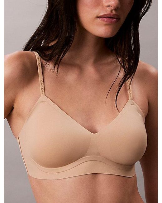 Calvin Klein Brown Lightly Lined Bralette Invisibles
