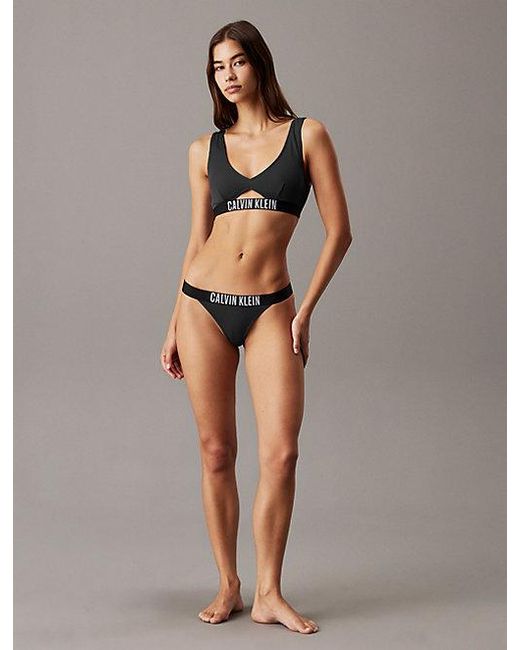 Calvin Klein Brown Bralette Bikini Top Intense Power