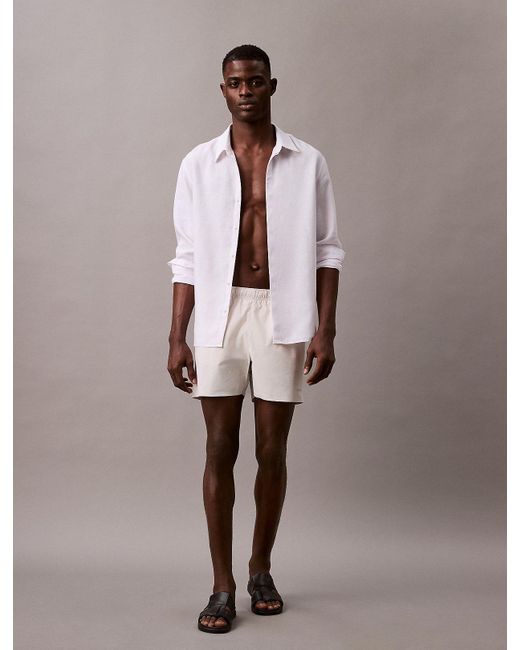 Short De Bain Mi-Longs Avec Cordon De Serrage Calvin Klein pour homme en coloris Natural