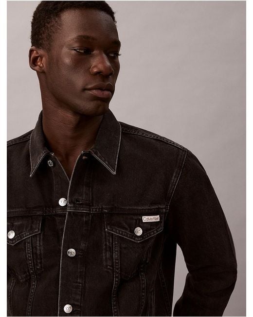 Calvin Klein Calvin Klein Classic Trucker Jacket in Black for Men