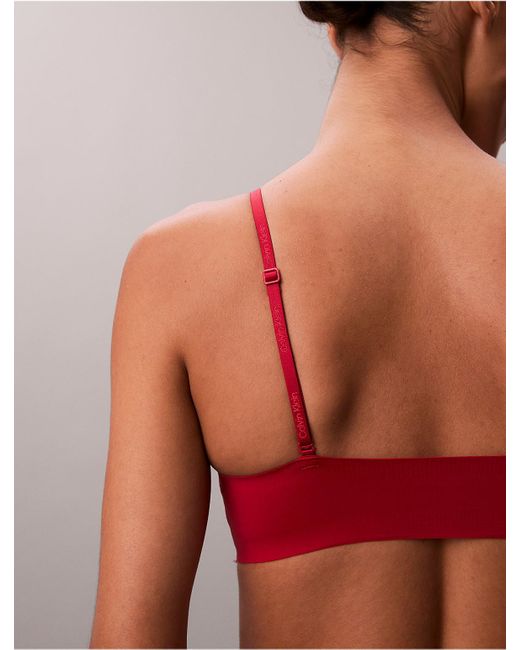 Calvin Klein Red Invisibles Gel Wire Lightly Lined Bralette