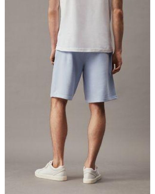 Calvin Klein Korte Modal Badstoffen jogginbroek in het Gray voor heren