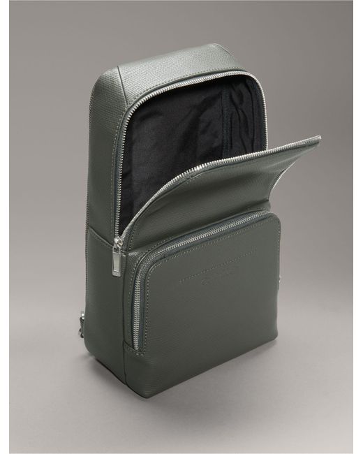 Calvin Klein Green Refined Sling Bag for men