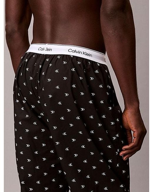 Calvin Klein Multicolor Pyjama Pants Cotton Poplin for men