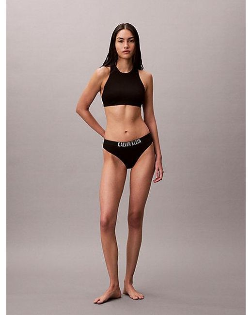 Calvin Klein Black Bralette Bikini Top Intense Power
