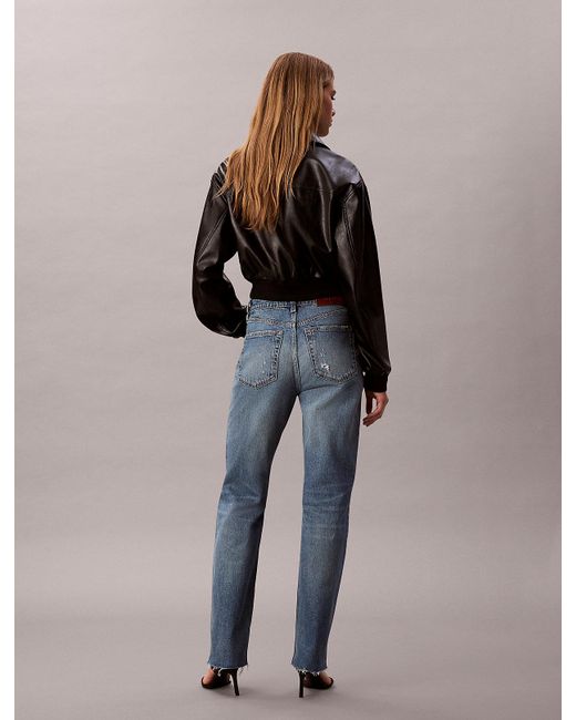 Calvin Klein Multicolor High Rise Straight Jeans