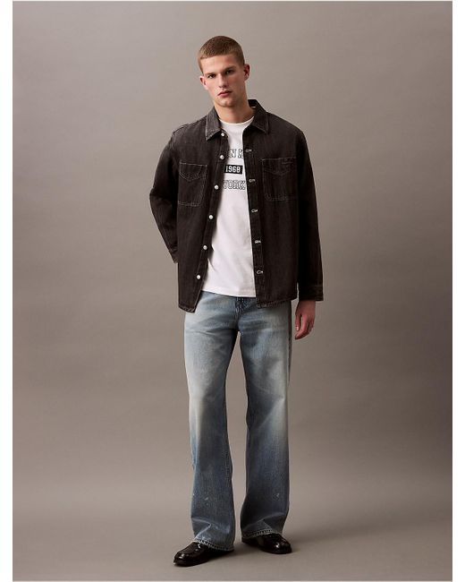 Calvin Klein Brown Calvin Klein Denim 90S Overshirt for men