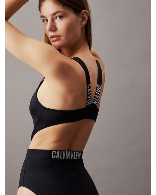 Calvin Klein Black Cut Out Swimsuit - Intense Power