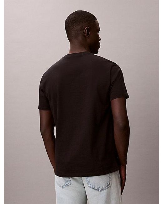 Calvin Klein Black Jeans Monogram Logo T-Shirt for men