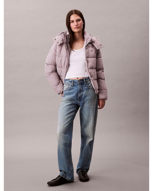 Calvin Klein Multicolor Monogram Puffer Jacket
