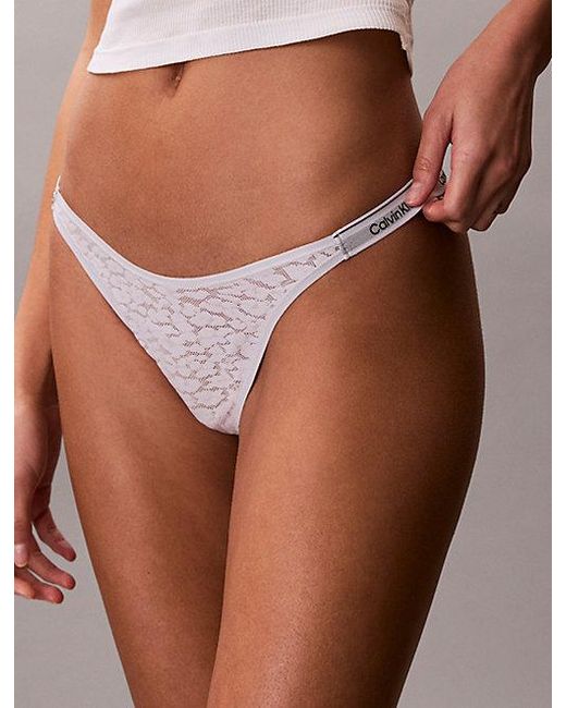 Calvin Klein Lage String in het Multicolor