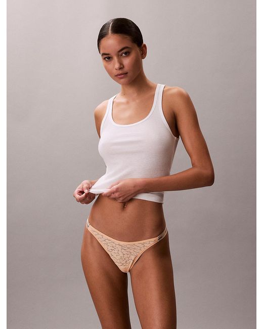 String Taille Basse Calvin Klein en coloris Multicolor