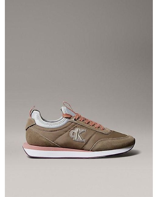 Calvin Klein Signature Hardloopschoenen Met Logo in het Gray