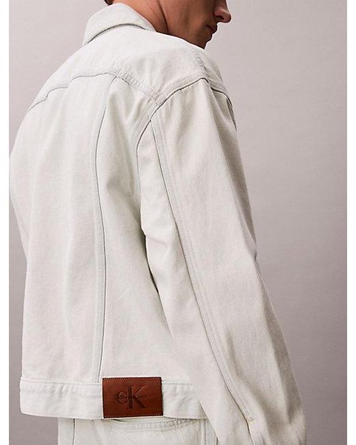 Calvin Klein Gray Jeans 90S Denim Jacket for men