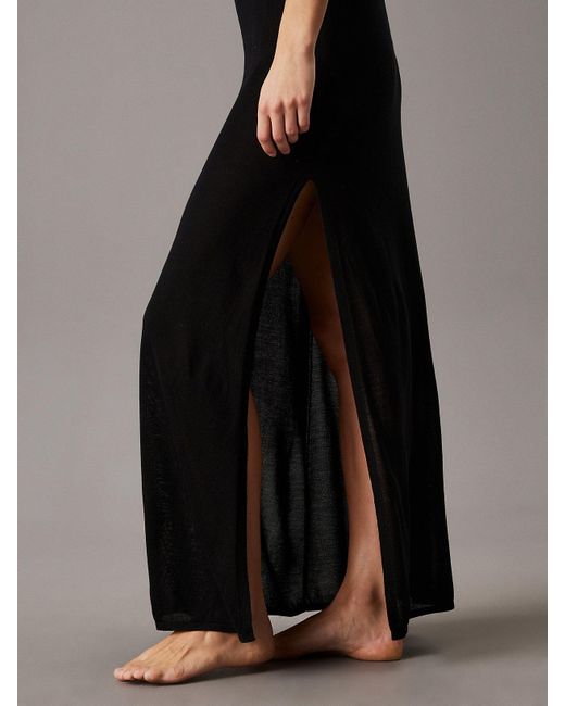 Calvin Klein Multicolor Soft Knit Maxi Beach Dress