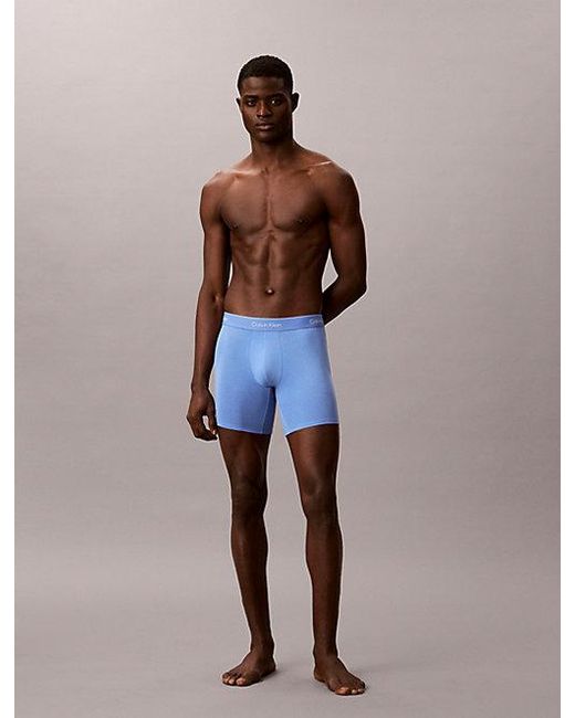 Calvin Klein Blue 7 Pack Boxer Briefs for men