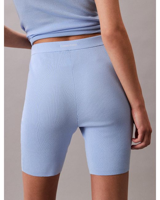 Short De Vélo Côtelé En Viscose Mélangée Calvin Klein en coloris Multicolor