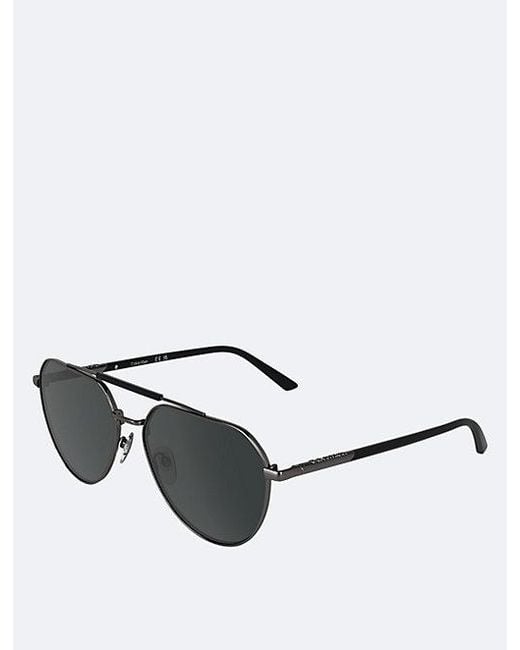 Calvin Klein Black Aviator Sunglasses Ck26100S