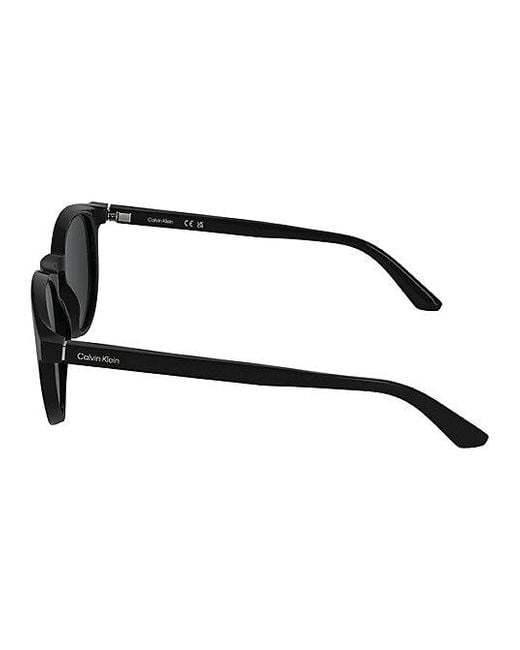 Calvin Klein Black Round Sunglasses