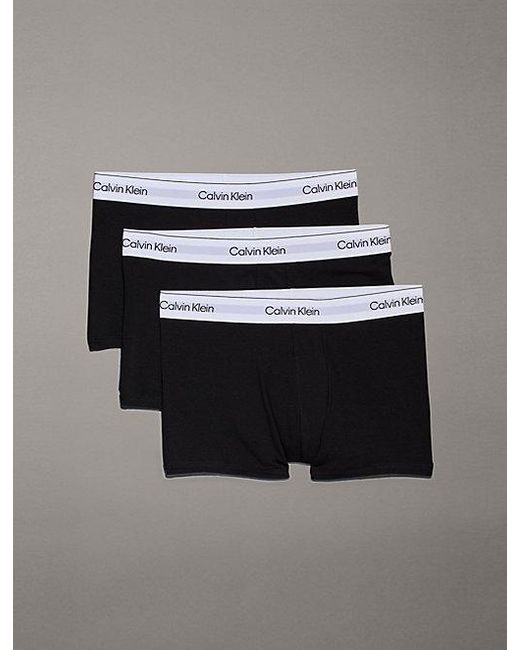 Calvin Klein Gray 3 Pack Trunks for men