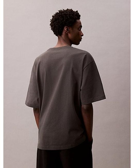 Calvin Klein Relaxed Katoenen T-Shirt in het Black voor heren