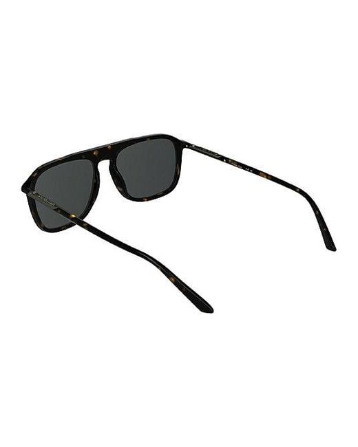Calvin Klein Black Modified Rectangle Sunglasses for men