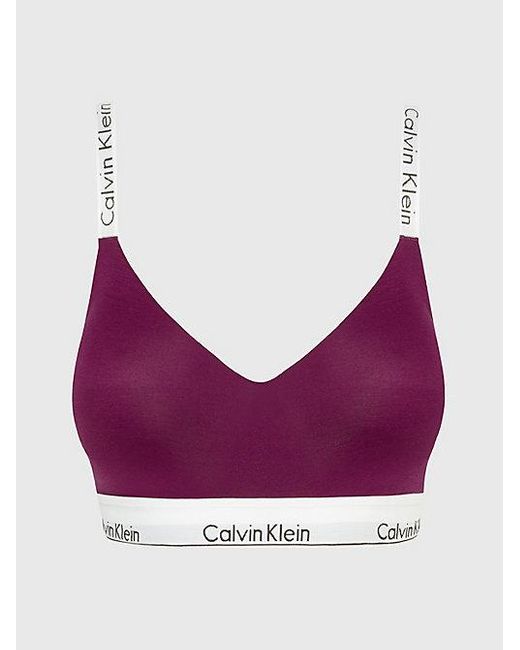 Calvin Klein Bralette Met Volle Cup - Modern Cotton in het Purple