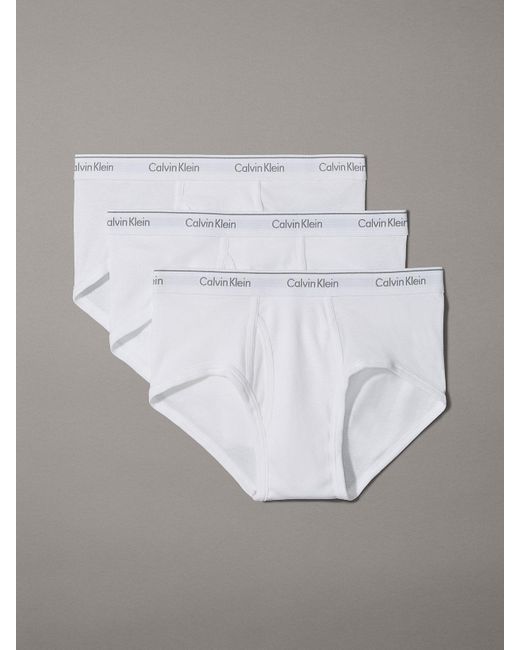 Calvin Klein Gray Cotton Classics 3-pack Brief for men