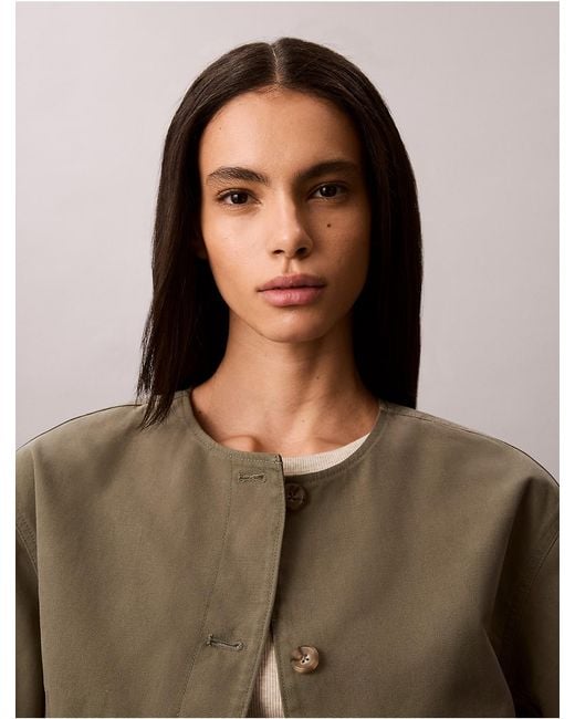 Calvin Klein Brown Canvas Jacket