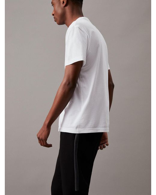 Calvin Klein Black Logo Fleece Tape Joggers for men